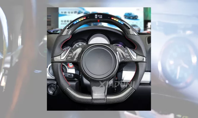 Carbon Fiber Porsche Steering Wheel - Fits Panamera & Cayenne