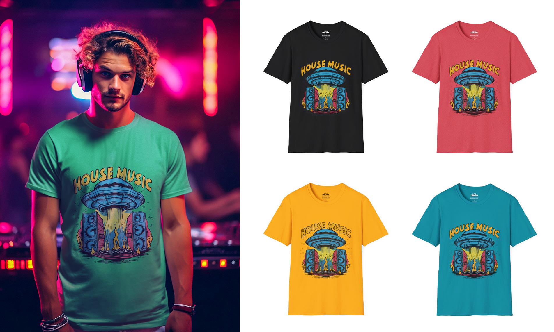 House Music – Take Me To Your Leader - Graphic Tee (Unisex)